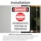 Signmission Hydrostatic Testing Danger Sign, Vinyl Decal, 5in W x 7in L, 2PK OS-2PACK-DS-D-57-V-2559 - alternate 2